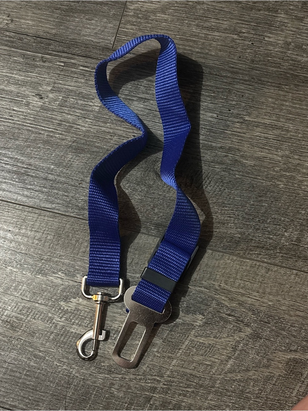 Adjustable Blue Car Seat Belt Dog Restraint Leash